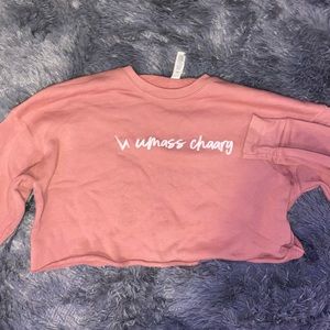 size small umass cropped shirt